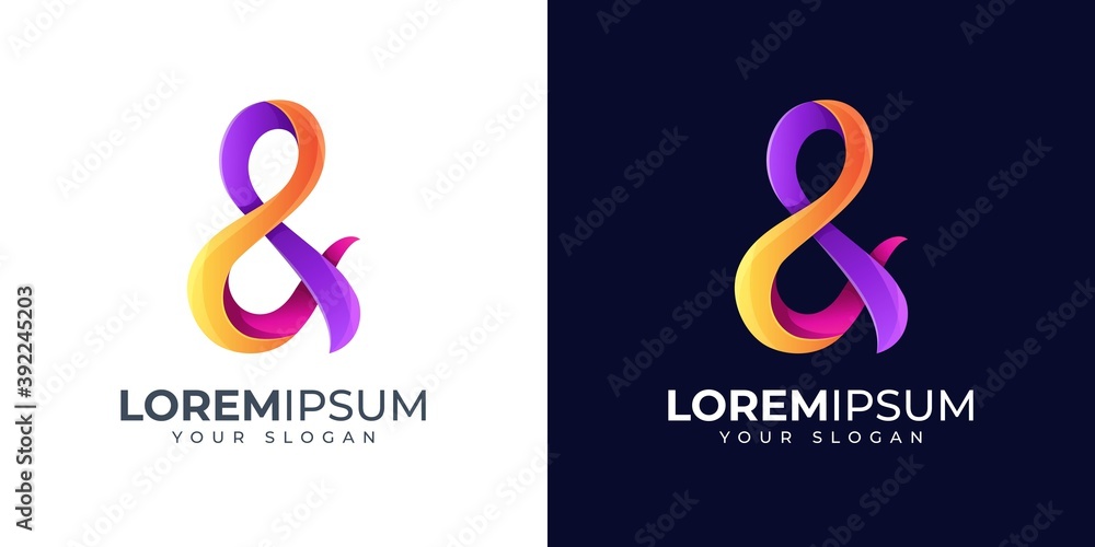 Obraz premium Colorful symbol & logo design inspiration