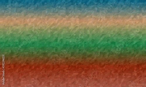 Red, green, blue and brown ...