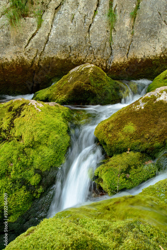 Natural cascade with fresh water