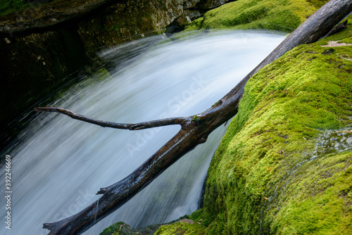 Natural cascade with fresh water