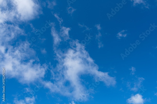 Beautiful clouds with blue sky background. Nature weather  cloud blue sky.