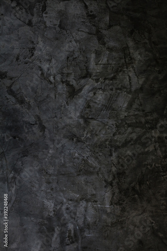Black Cement concrete wall texture abstract. Interior material construction blank for old backdrop building. Retro wallpaper grunge background. 