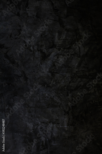Black Cement concrete wall texture abstract. Interior material construction blank for old backdrop building. Retro wallpaper grunge background.