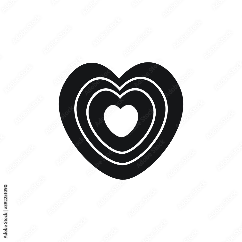 Icon vector graphic of love symbol, good for template Icon vector graphic of love symbol, good for template