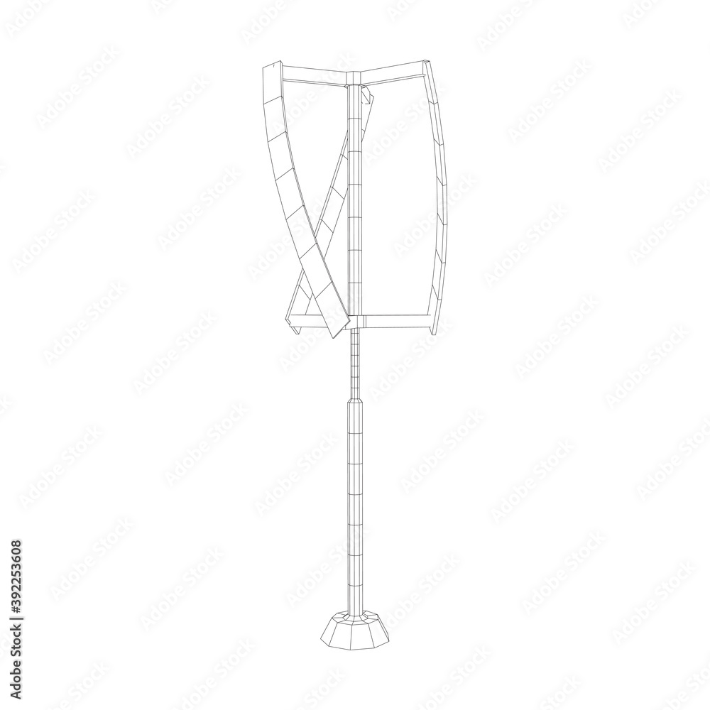Darrieus wind turbine. Windmill generator Darrieus wind turbine. Windmill generator