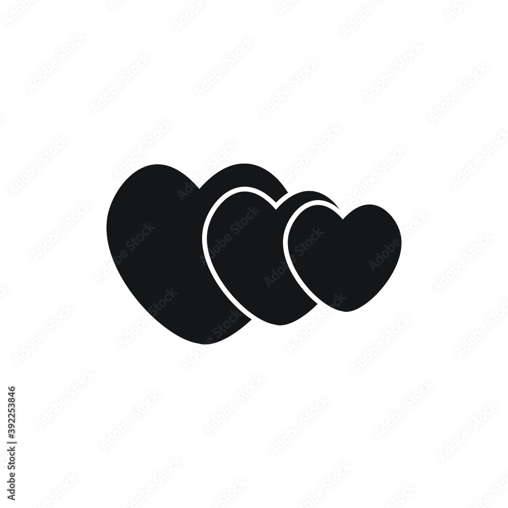 Icon vector graphic of love symbol, good for template Icon vector graphic of love symbol, good for template