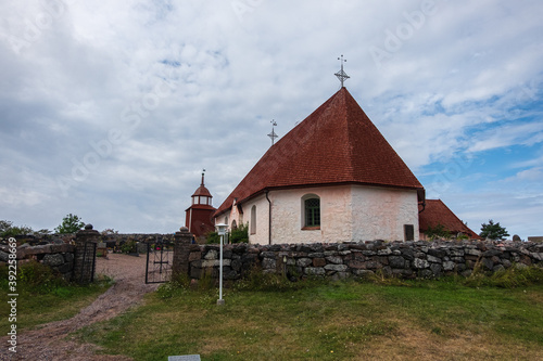 the largest and oldest cemetery on the island of Kokar and St. Anne's Church is built on the remains of the oldest Franciscan Church in Scandinavia. photo