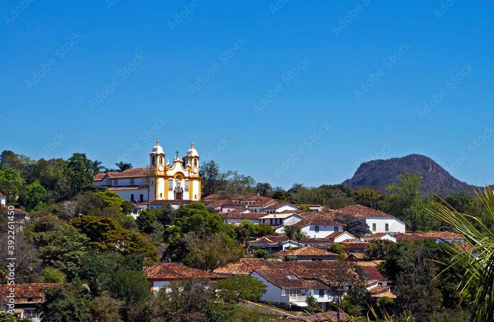 Panoramic view of the Tiradentes, Minas Gerais, Brazil 