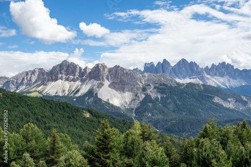 Landscape panorama of Seiser Alm in South Tyrol, Italy