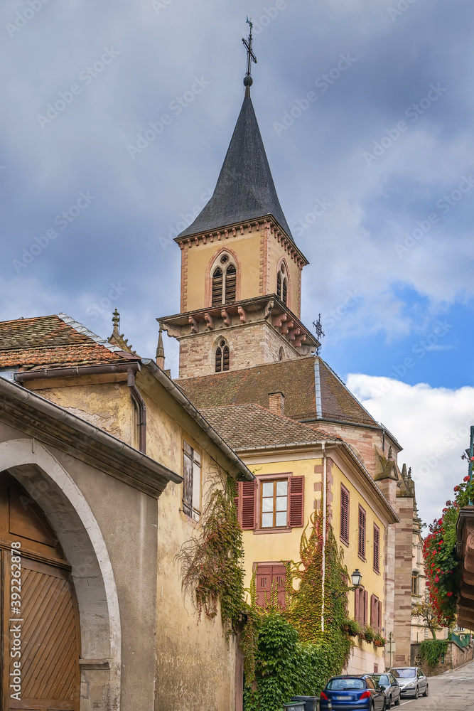 Saint gregoire church, Ribeauville, France