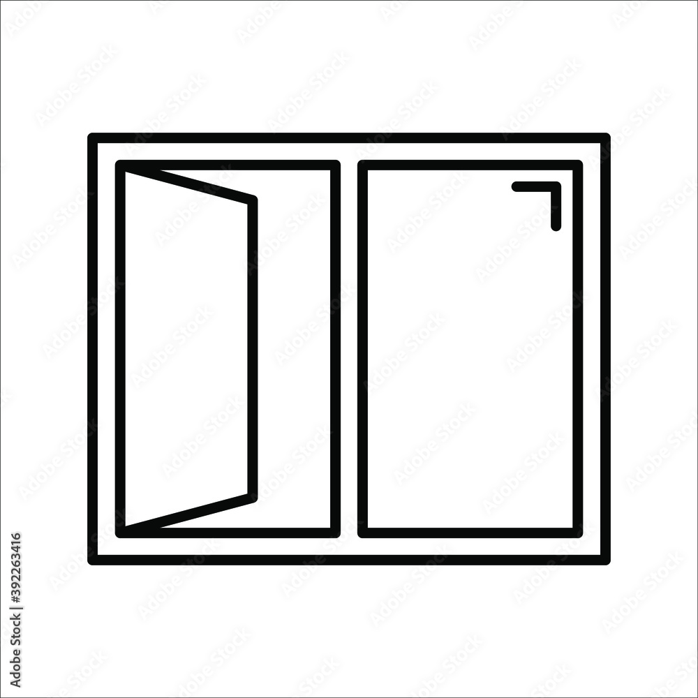 Window icon vector design template ilustration