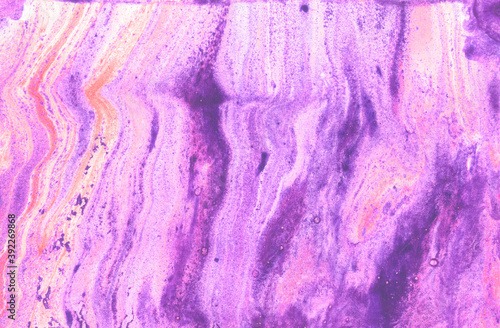 Abstract purple, pink and orange background, hand drawn wavy texture
