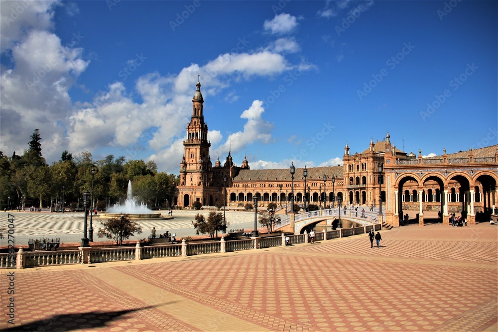 Naklejka premium seville voyage