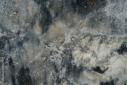 Abstract blank dark gray cement concrete texture wall © themorningglory