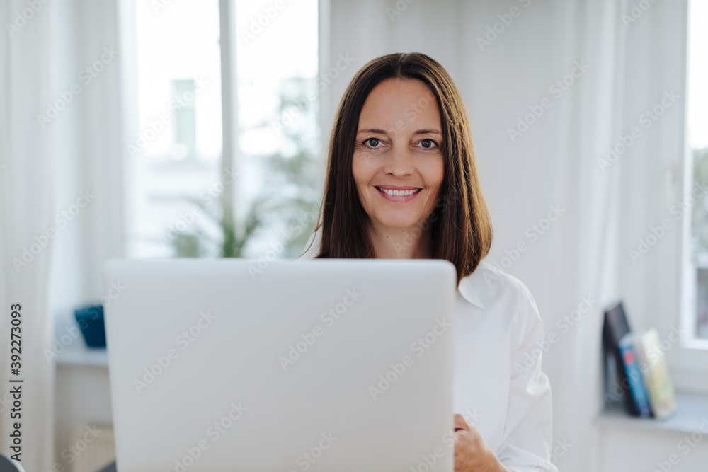 Happy smiling motivated businesswoman Happy smiling motivated businesswoman
