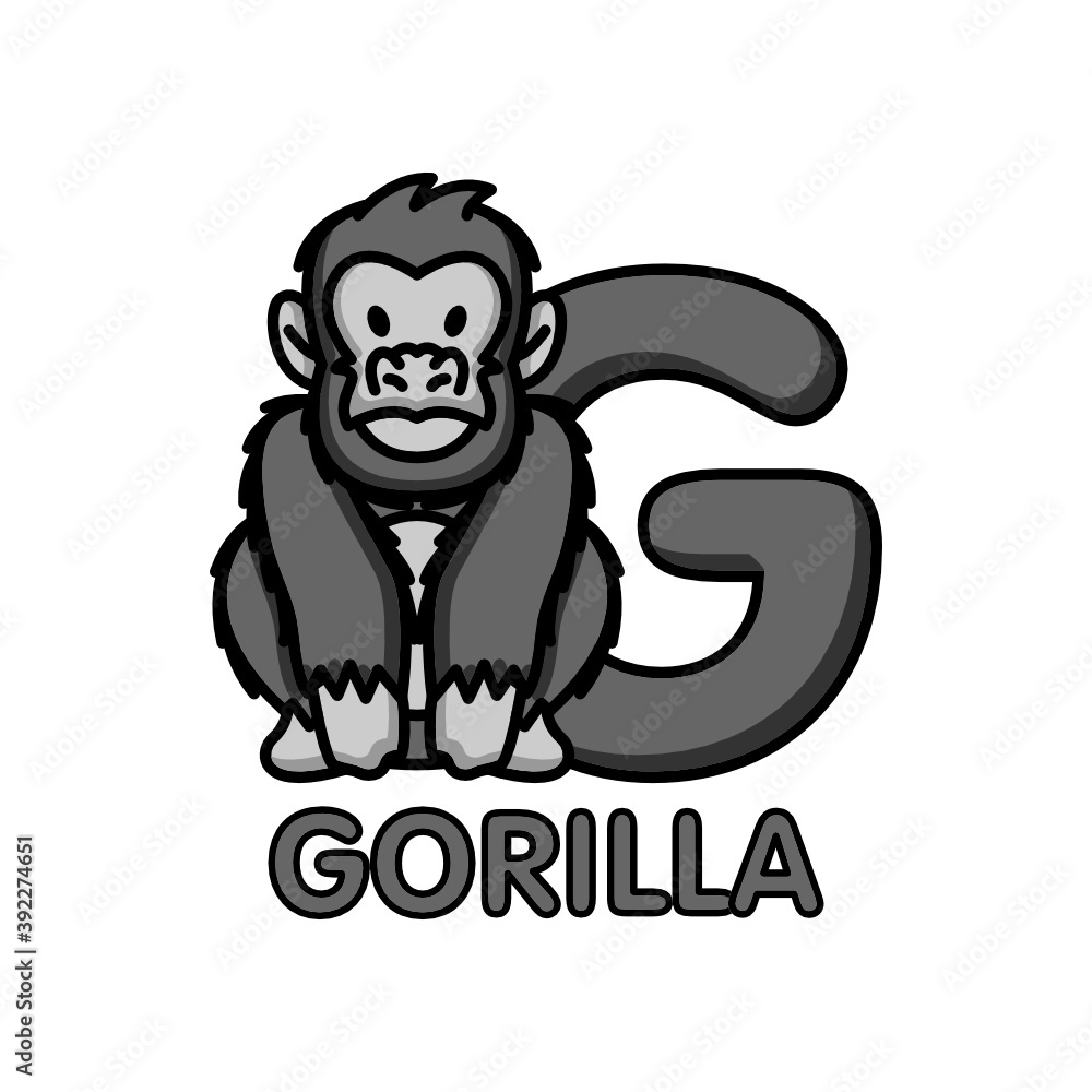 Alphabet animal mascot design for children Alphabet animal mascot design for children