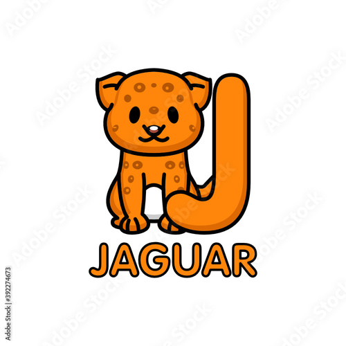 Alphabet animal mascot design for children