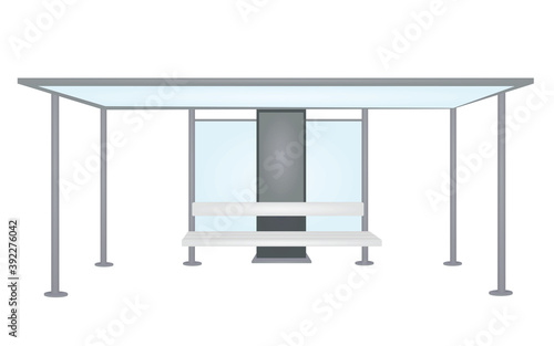 Wallpaper Mural Bus station isolated. vector illustration Torontodigital.ca