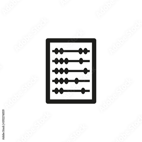 The abacus icon. Simple vector illustration on a white background