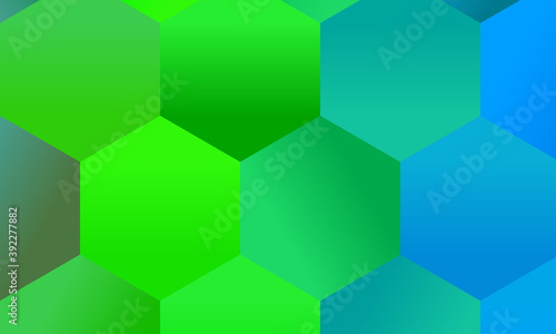 Nice Green and light blue polygonal background, digitally created