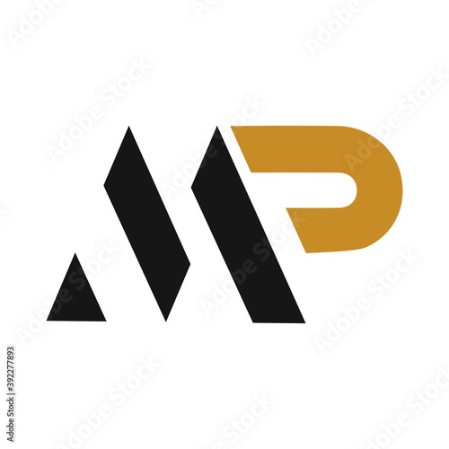 Initial letter mp logo or pm logo vector design template photo