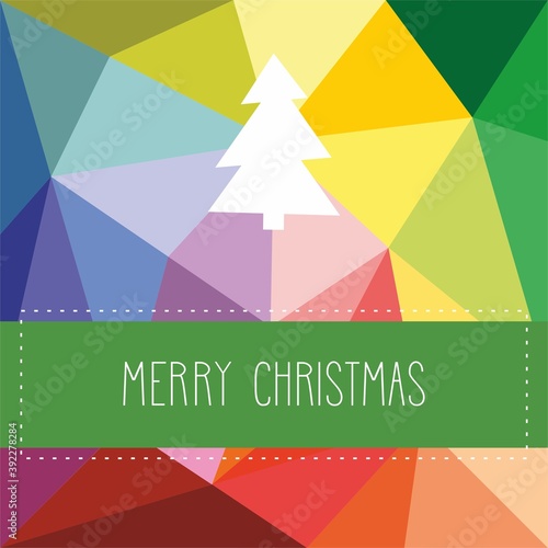 Holidays vector card with hand drawn Merry Christmas wishes