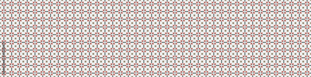 Fototapeta premium Abstract Cross Pattern Dots Logo generative computational art illustration