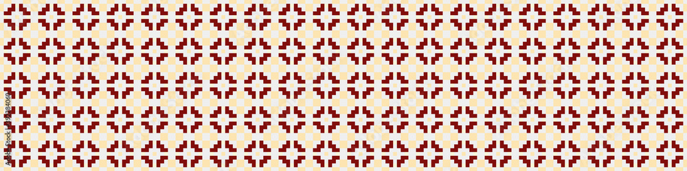 Fototapeta premium Abstract Cross Pattern Dots Logo generative computational art illustration