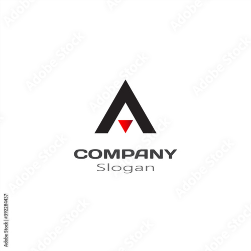 A Letter Logo, Letter A logo icon design, A letter logo design photo
