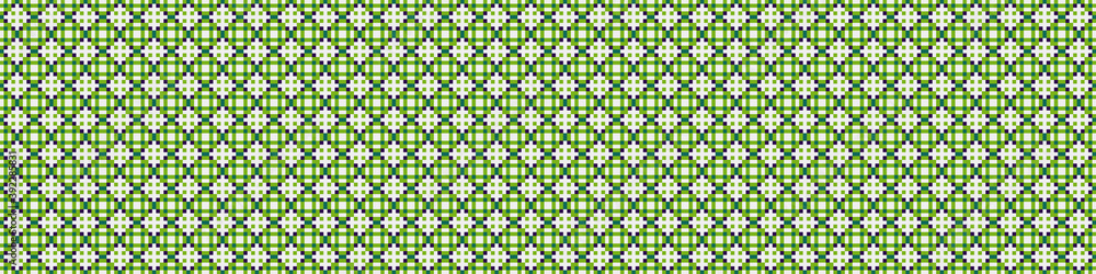 Fototapeta premium Abstract Cross Pattern Dots Logo generative computational art illustration