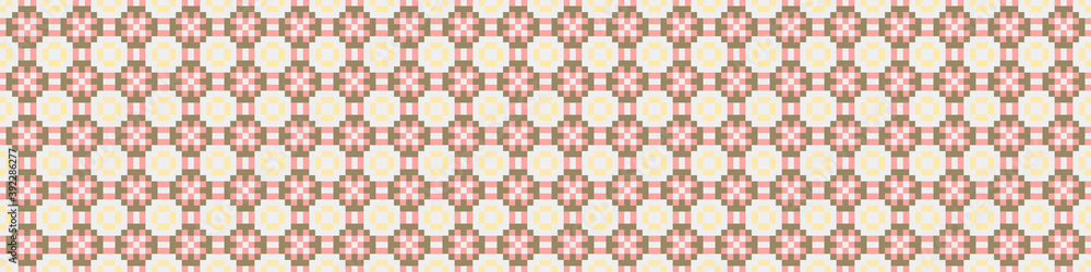 Fototapeta premium Abstract Cross Pattern Dots Logo generative computational art illustration