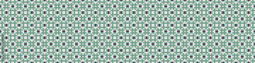 Fototapeta premium Abstract Cross Pattern Dots Logo generative computational art illustration