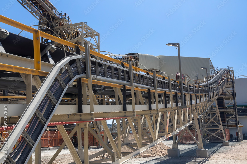 Naklejka premium conveyor belt