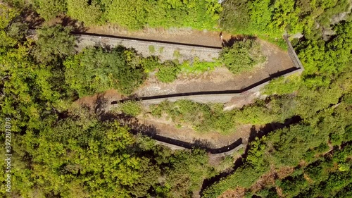 flight on a naturalist trail in the Timpa di Acireale in Sicily on the Ionian coast