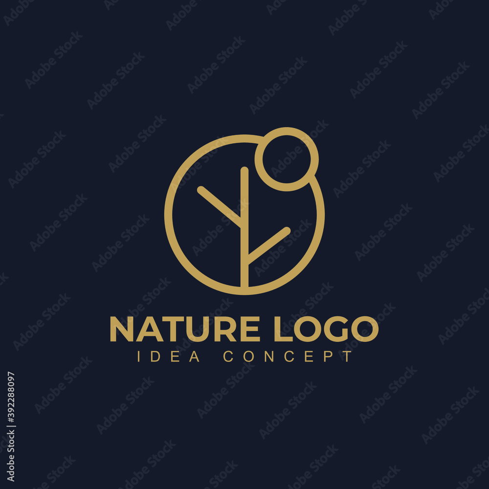 Nature trees logo design vector illustration. Tree vector icon Nature trees logo design vector illustration. Tree vector icon