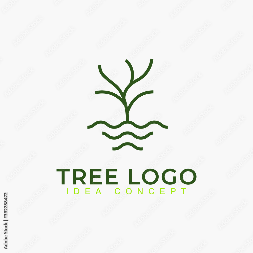 Nature trees logo design vector illustration. Tree vector icon Nature trees logo design vector illustration. Tree vector icon