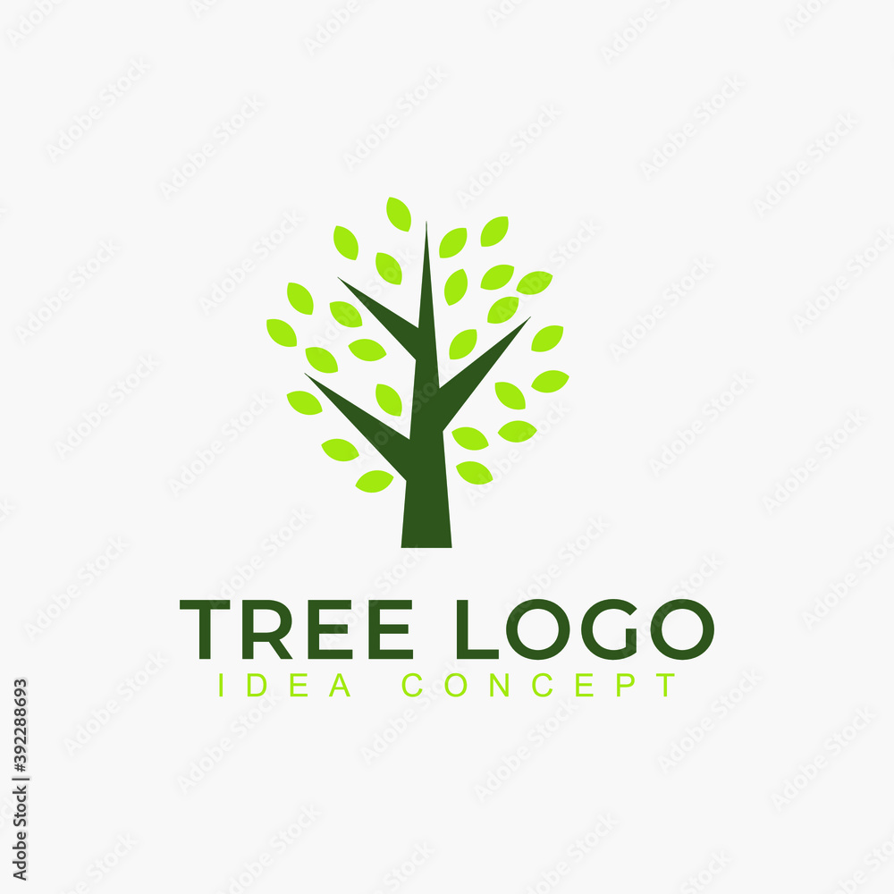 Nature trees logo design vector illustration. Tree vector icon Nature trees logo design vector illustration. Tree vector icon