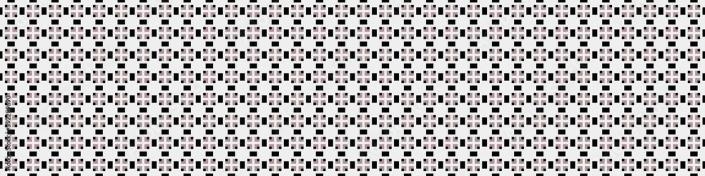 Fototapeta premium Abstract Cross Pattern Dots Logo generative computational art illustration