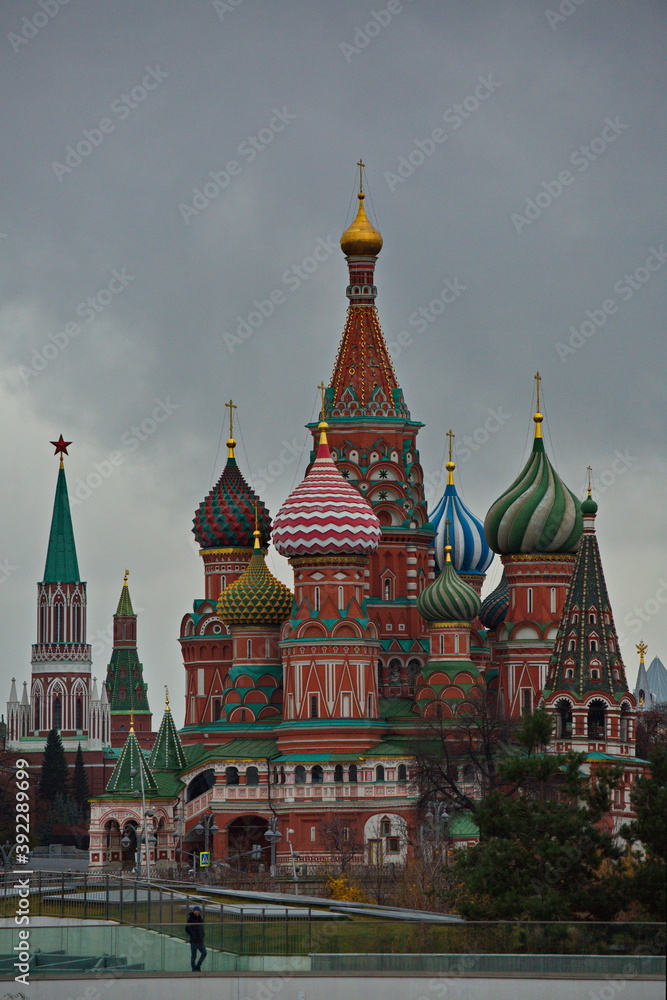 Cathedral of St. Basil the Blessed on Red Square, Moscow.