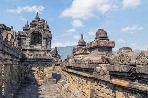 Stupas in Borobudur Temple