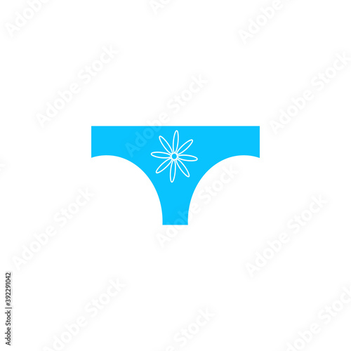 Women panties icon flat.