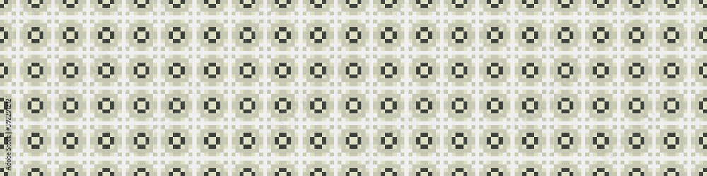 Fototapeta premium Abstract Cross Pattern Dots Logo generative computational art illustration