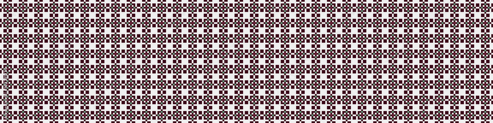 Fototapeta premium Abstract Cross Pattern Dots Logo generative computational art illustration