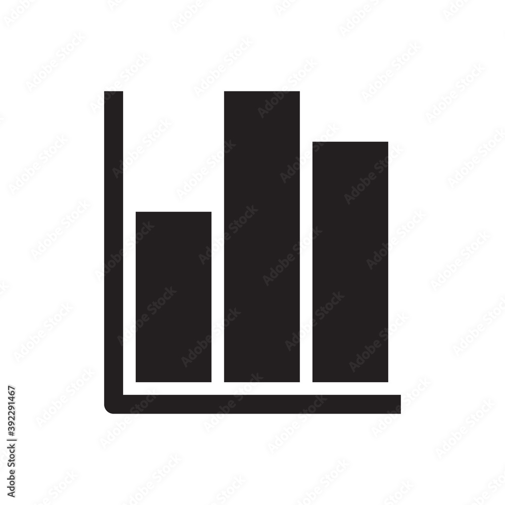 business graph report icon	

