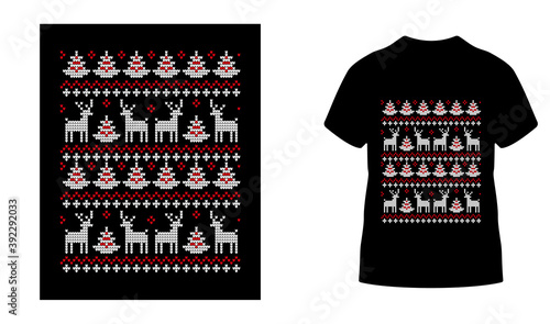 Marry Christmas t shirt designs template. Vector graphic typographic design for poster, label, badge, logo,bags, stickers, curtains, posters, bed covers, pillows.