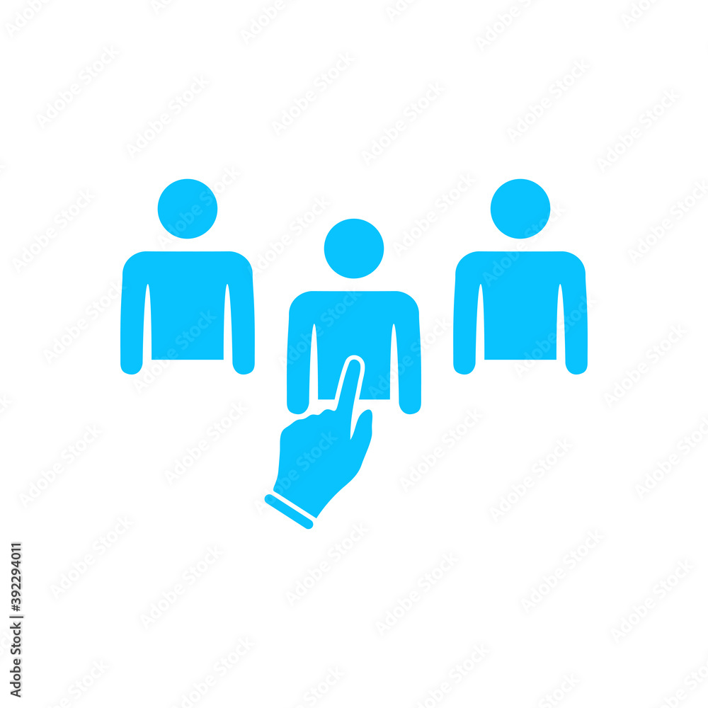 Chosen one icon flat Chosen one icon flat