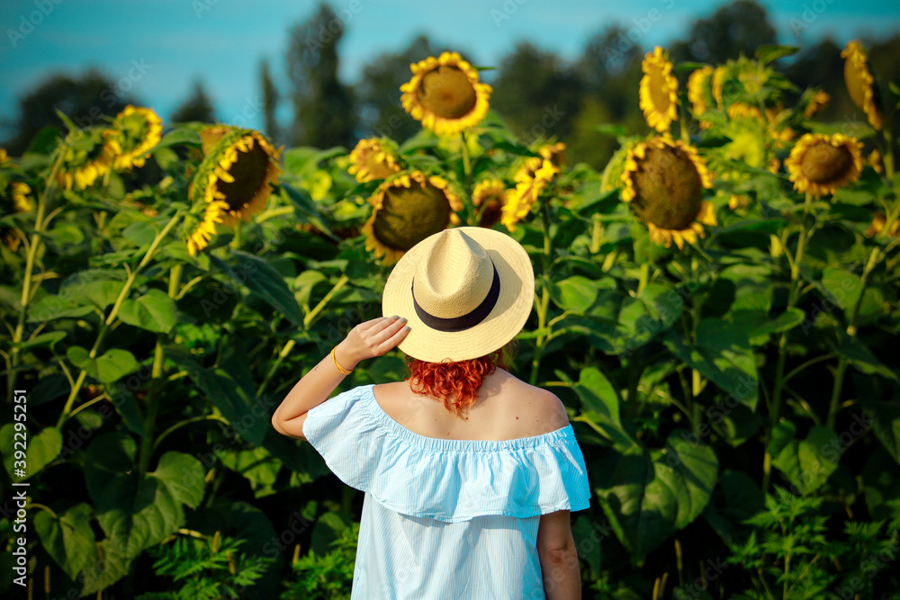 girl in a sunflower