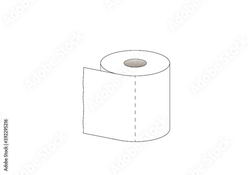 Toilettenpapierrolle Klopapier Toiletpaper