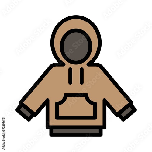 Hoody icon, Thanksgiving related vector