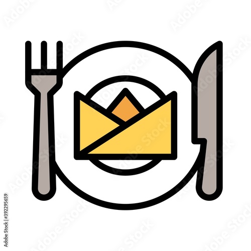 Cutlery icon, Thanksgiving related vector